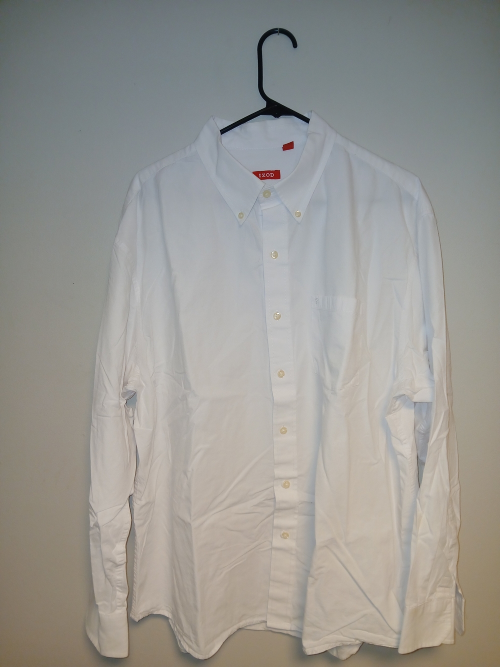 Izod White Button-Down Oxford Shirt
